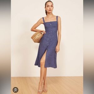 Reformation Persimmon Dress in Hyacinth